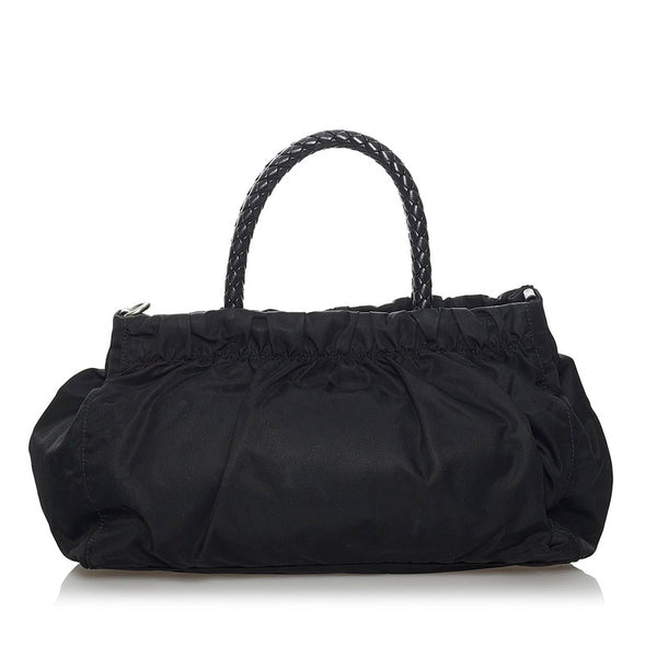プラダ ハンドバッグ ショルダーバッグ 2WAY ブラック ナイロン レザー レディース PRADA 【中古】