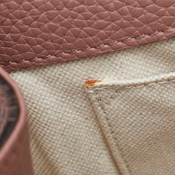 グッチ GGマーモント トップハンドルバッグ ハンドバッグ ショルダーバッグ2WAY 442622 ピンク ベージュ レザー レディース GUCCI 【中古】