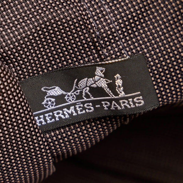 エルメス エールラインアドMM リュック バックパック グレー キャンバス メンズ HERMES 【中古】