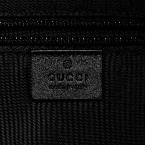 グッチ シェリーライン リュック バックパック 337075 ブラック マルチカラー キャンバス レザー メンズ GUCCI 【中古】