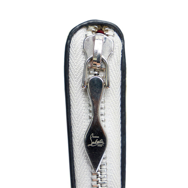 クリスチャンルブタン ルブタンリボン パネトーネ 小銭入れ コインケース 1195246 シルバー オーロラ レザー レディース Christian Louboutin 【中古】