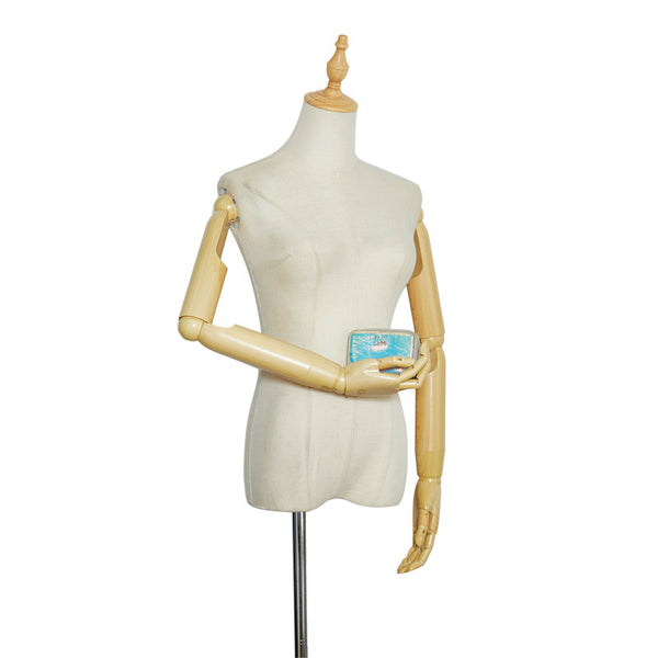 クリスチャンルブタン ルブタンリボン パネトーネ 小銭入れ コインケース 1195246 シルバー オーロラ レザー レディース Christian Louboutin 【中古】