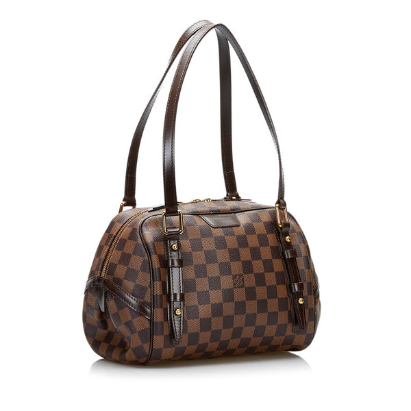ルイ ヴィトン ダミエ リヴィントンGM ハンドバッグ ショルダーバッグ N41158 ブラウン PVC レザー レディース LOUIS VUITTON 【中古】