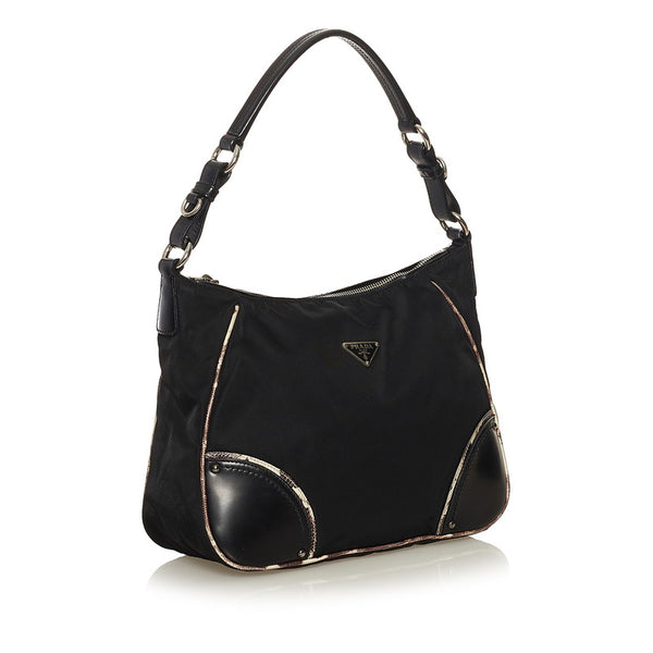 プラダ ワンショルダーバッグ ブラック ナイロン レディース PRADA 【中古】