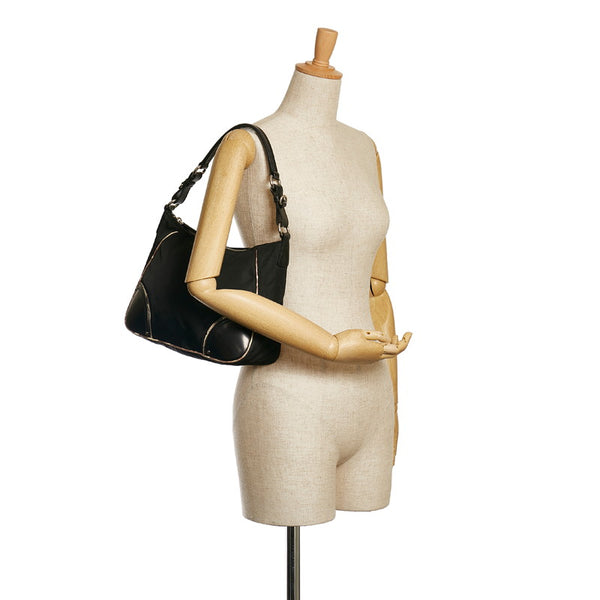 プラダ ワンショルダーバッグ ブラック ナイロン レディース PRADA 【中古】