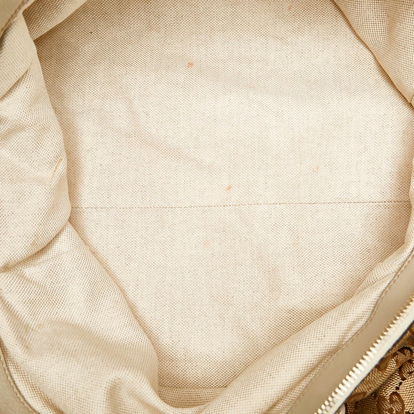 グッチ GGキャンバス ハンドバッグ ショルダーバッグ 2WAY 223974 ベージュ レザー キャンバス レディース GUCCI 【中古】