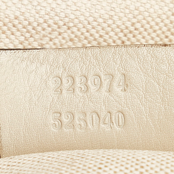 グッチ GGキャンバス ハンドバッグ ショルダーバッグ 2WAY 223974 ベージュ レザー キャンバス レディース GUCCI 【中古】