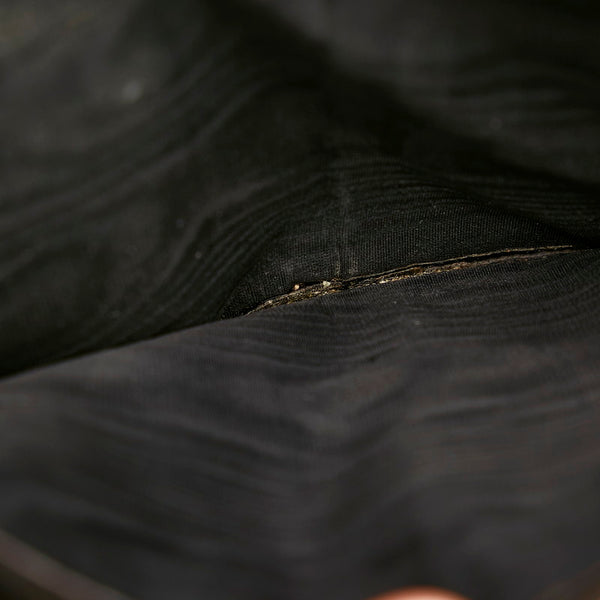 シャネル ココマーク ブラック ラムスキン 二つ折り財布 レディース CHANEL 【中古】