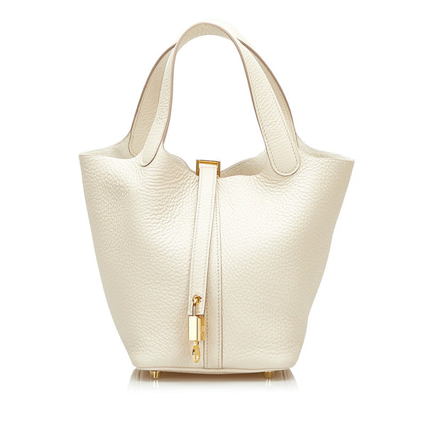 エルメス ピコタンロックPM ハンドバッグ ベトン トリヨンクレマンス レディース HERMES 【中古】