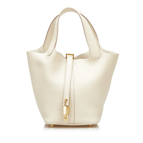 エルメス ピコタンロックPM ハンドバッグ ベトン トリヨンクレマンス レディース HERMES 【中古】