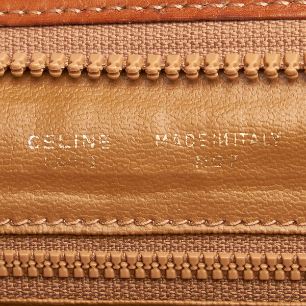 セリーヌ マカダム セカンドバッグ ベージュ PVC レザー メンズ CELINE 【中古】