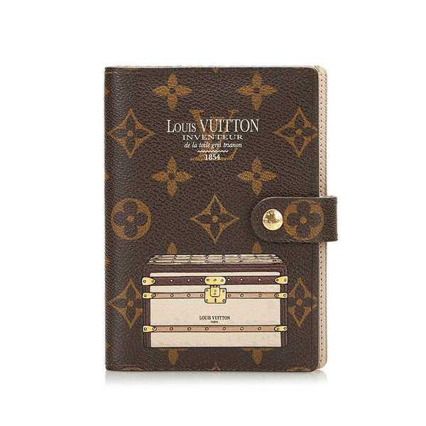 ルイ ヴィトン モノグラム アジェンダPM 手帳カバー システム手帳 ミニ6穴 R20028 ブラウン PVC レディース LOUIS VUITTON 【中古】