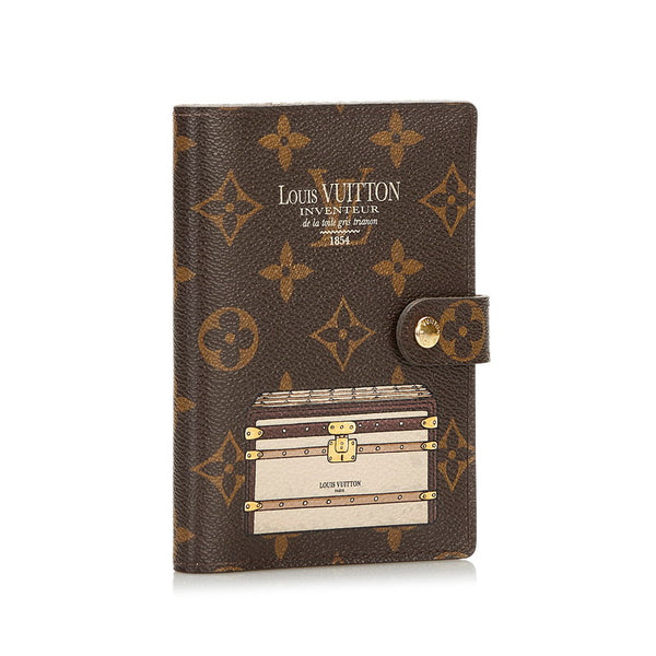 ルイ ヴィトン モノグラム アジェンダPM 手帳カバー システム手帳 ミニ6穴 R20028 ブラウン PVC レディース LOUIS VUITTON 【中古】