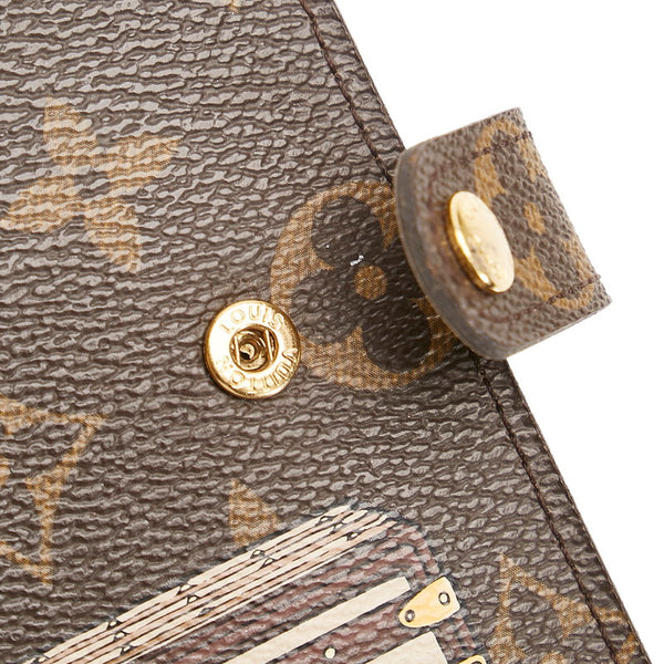 ルイ ヴィトン モノグラム アジェンダPM 手帳カバー システム手帳 ミニ6穴 R20028 ブラウン PVC レディース LOUIS VUITTON 【中古】