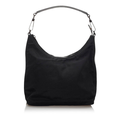 グッチ ワンショルダーバッグ 000 0602 ブラック ナイロン レザー レディース GUCCI 【中古】