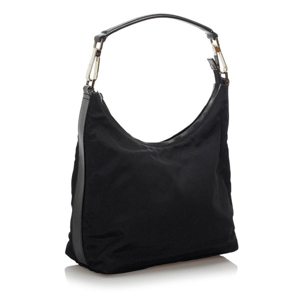 グッチ ワンショルダーバッグ 000 0602 ブラック ナイロン レザー レディース GUCCI 【中古】