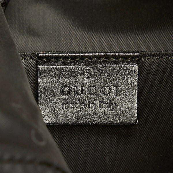 グッチ ワンショルダーバッグ 000 0602 ブラック ナイロン レザー レディース GUCCI 【中古】