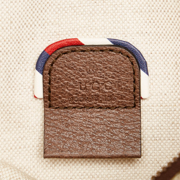 グッチ GGスプリーム クーリエ ウエストポーチ ボディバック 529711 ライトブラウン PVC レザー メンズ GUCCI 【中古】