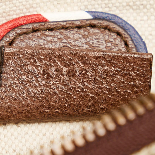 グッチ GGスプリーム クーリエ ウエストポーチ ボディバック 529711 ライトブラウン PVC レザー メンズ GUCCI 【中古】