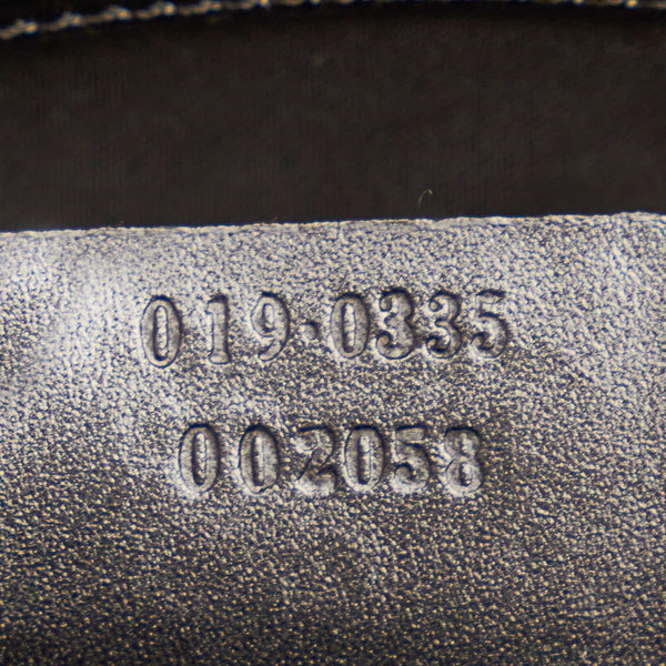 グッチ 019 0335 ブラック キャンバス レザー 斜め掛け ショルダーバッグ メンズ GUCCI 【中古】