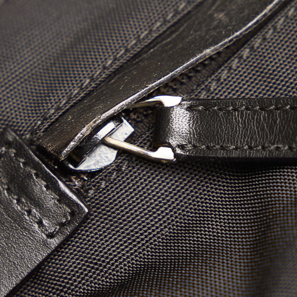 グッチ 019 0335 ブラック キャンバス レザー 斜め掛け ショルダーバッグ メンズ GUCCI 【中古】