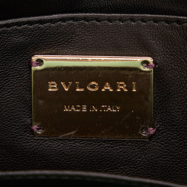 ブルガリ クラッチバッグ ブラック レザー レディース BVLGARI 【中古】