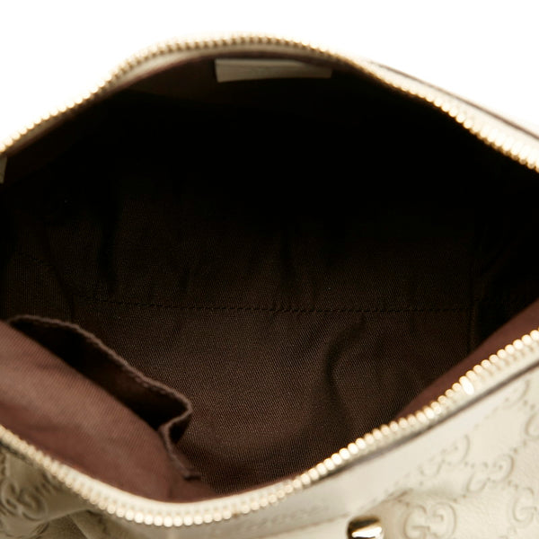 グッチ グッチシマ アビー ワンショルダーバッグ 190525 ホワイト アイボリー レザー レディース GUCCI 【中古】