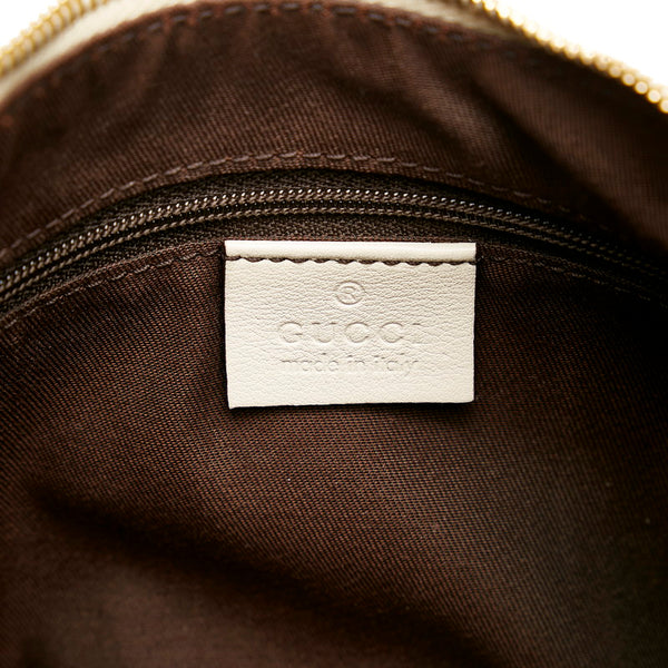 グッチ グッチシマ アビー ワンショルダーバッグ 190525 ホワイト アイボリー レザー レディース GUCCI 【中古】