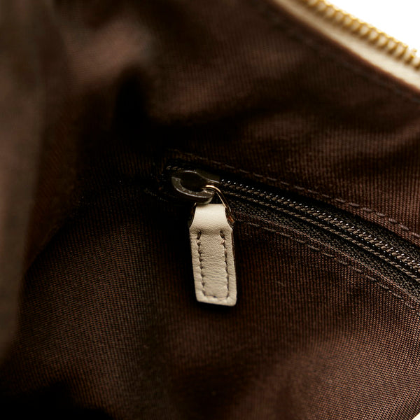 グッチ グッチシマ アビー ワンショルダーバッグ 190525 ホワイト アイボリー レザー レディース GUCCI 【中古】