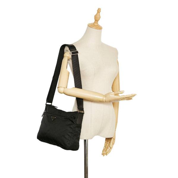 プラダ 斜め掛け ショルダーバッグ 1BC421 ブラック ナイロン レディース PRADA 【中古】