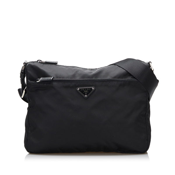 プラダ 斜め掛け ショルダーバッグ 1BC421 ブラック ナイロン レディース PRADA 【中古】