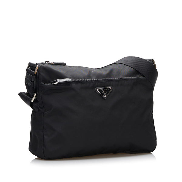 プラダ 斜め掛け ショルダーバッグ 1BC421 ブラック ナイロン レディース PRADA 【中古】