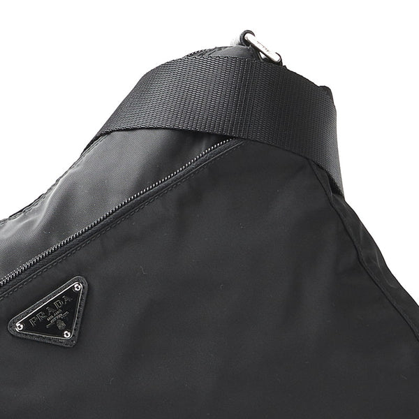 プラダ 斜め掛け ショルダーバッグ 1BC421 ブラック ナイロン レディース PRADA 【中古】