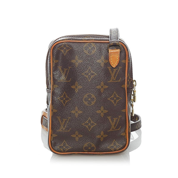 ルイ ヴィトン モノグラム ミニ アマゾン 斜め掛け ショルダーバッグ M45238 ブラウン PVC レザー レディース LOUIS VUITTON 【中古】