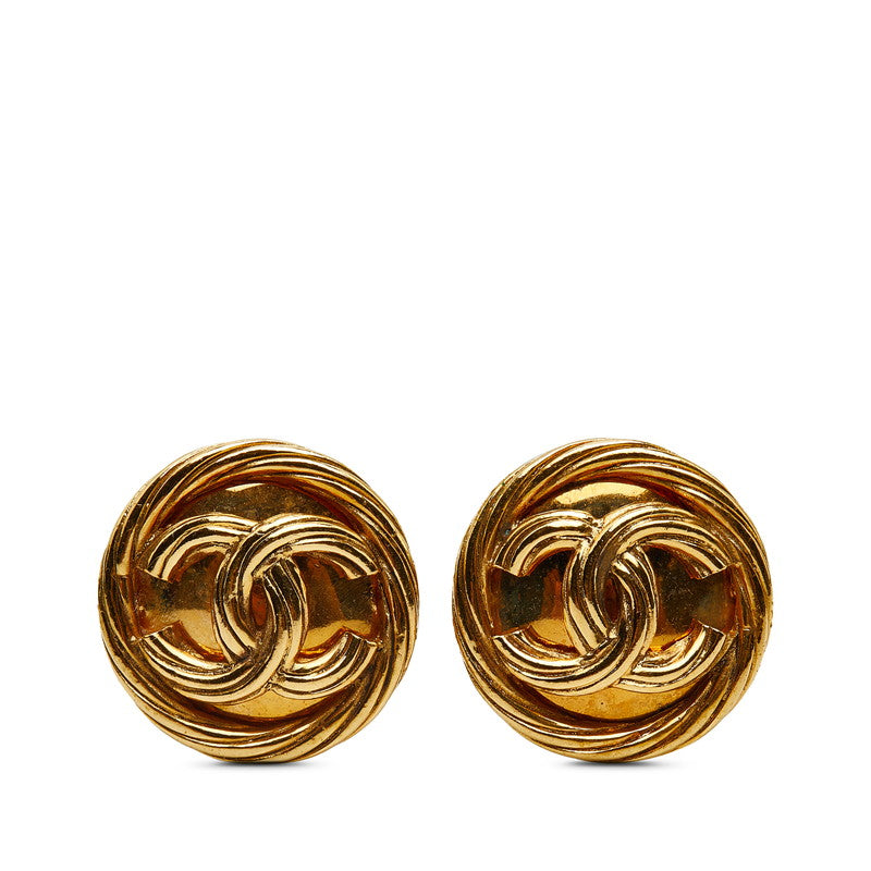 シャネル ココマーク ヴィンテージ イヤリング ゴールド メッキ レディース CHANEL 【中古】