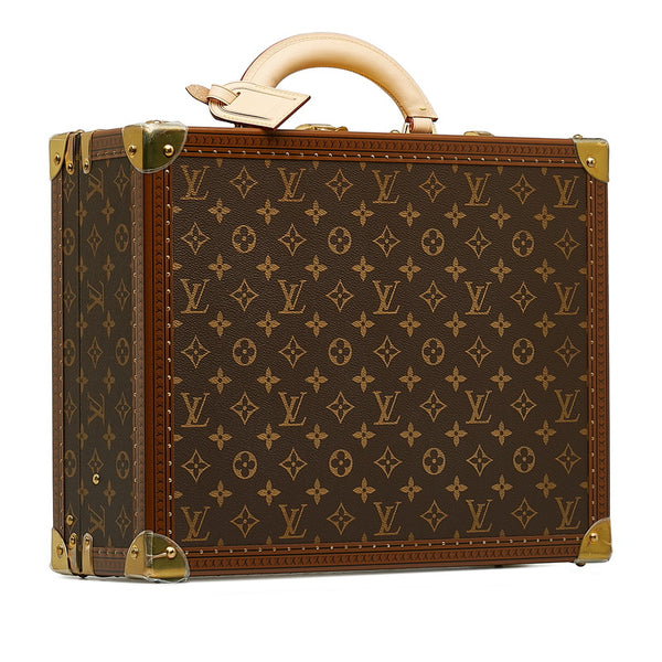 ルイ ヴィトン モノグラム コトヴィル40 スーツケース トランク M21424 ブラウン PVC レザー レディース LOUIS VUITTON 【中古】