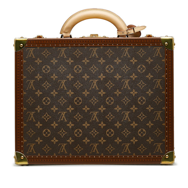 ルイ ヴィトン モノグラム コトヴィル40 スーツケース トランク M21424 ブラウン PVC レザー レディース LOUIS VUITTON 【中古】
