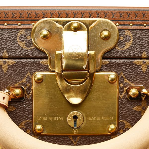 ルイ ヴィトン モノグラム コトヴィル40 スーツケース トランク M21424 ブラウン PVC レザー レディース LOUIS VUITTON 【中古】
