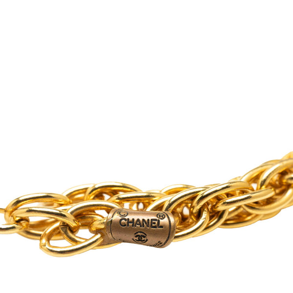 シャネル ヴィンテージ ココマーク ボールスイング ダブルチェーン ネックレス ゴールド メッキ レディース CHANEL 【中古】