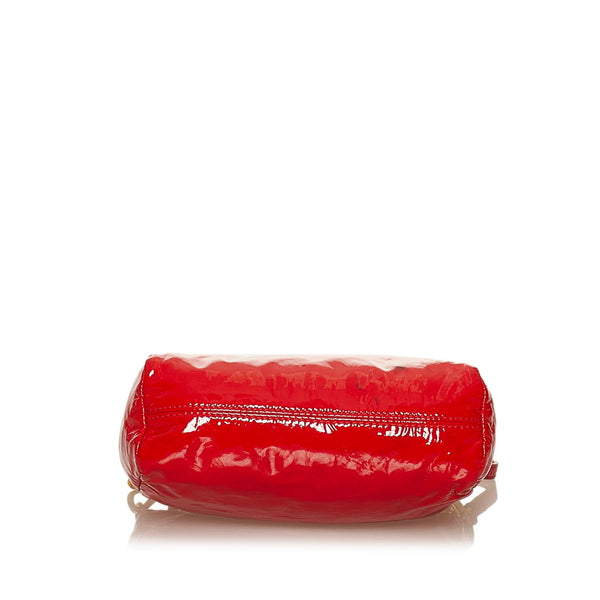 ミュウミュウ ポーチ レッド パテントレザー レディース MIUMIU 【中古】