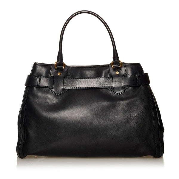 グッチ GGマーモント ヒステリア ハンドバッグ 247179 ブラック レザー レディース GUCCI 【中古】