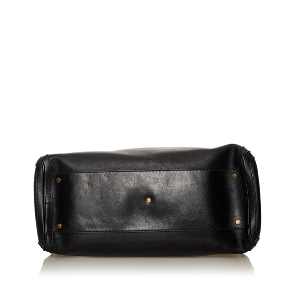 グッチ GGマーモント ヒステリア ハンドバッグ 247179 ブラック レザー レディース GUCCI 【中古】