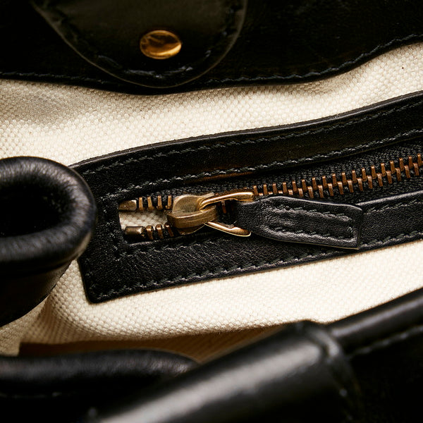 グッチ GGマーモント ヒステリア ハンドバッグ 247179 ブラック レザー レディース GUCCI 【中古】