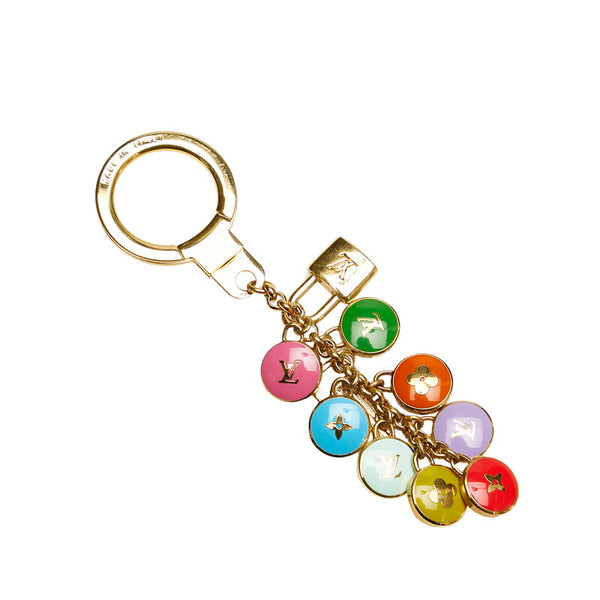 ルイ ヴィトン ポルトクレ パスティーユ キーリング キーホルダー M65381 マルチカラー メッキ レディース LOUIS VUITTON 【中古】