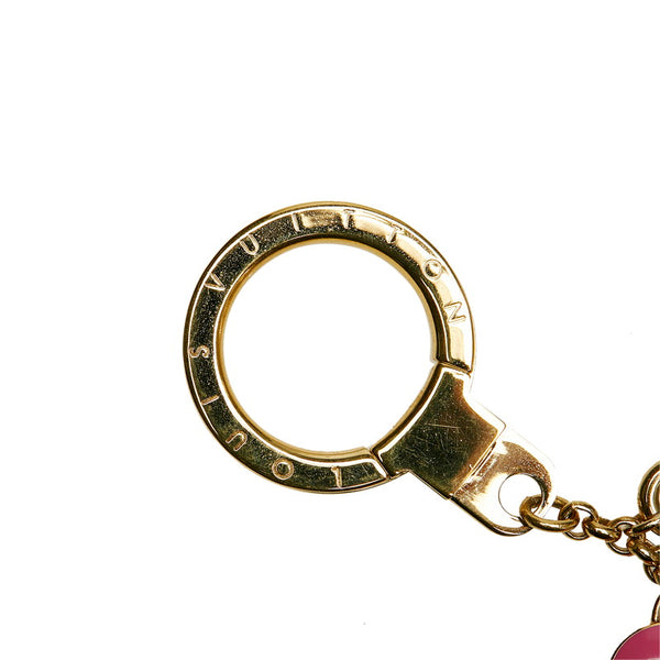ルイ ヴィトン ポルトクレ パスティーユ キーリング キーホルダー M65381 マルチカラー メッキ レディース LOUIS VUITTON 【中古】