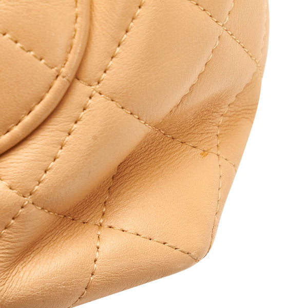 シャネル カンボン ココマーク ハンドバッグ トートバッグ ベージュ ブラウン レザー レディース CHANEL 【中古】