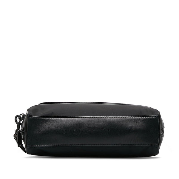 サンローラン グルーミングケース セカンドバッグ ポーチ 635166 ブラック ナイロン レザー メンズ SAINT LAURENT 【中古】