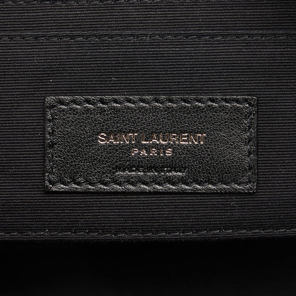 サンローラン グルーミングケース セカンドバッグ ポーチ 635166 ブラック ナイロン レザー メンズ SAINT LAURENT 【中古】