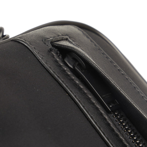 サンローラン グルーミングケース セカンドバッグ ポーチ 635166 ブラック ナイロン レザー メンズ SAINT LAURENT 【中古】