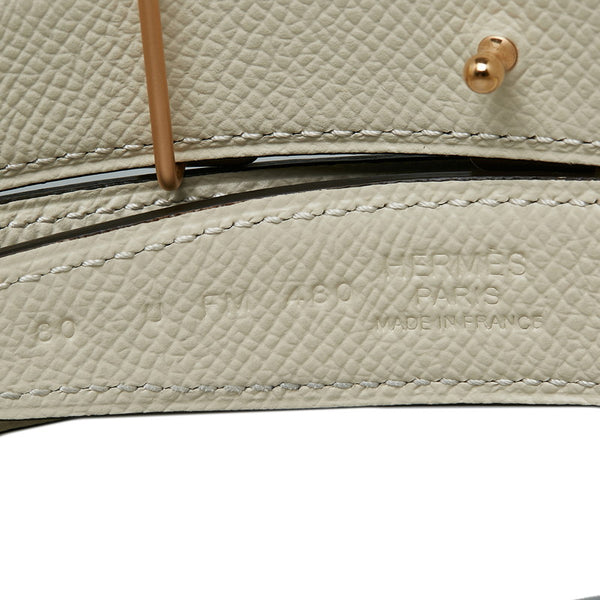 エルメス コンスタンス リバーシブル Hベルト ピンクゴールド金具 ベルト ネイビー レザー レディース HERMES 【中古】